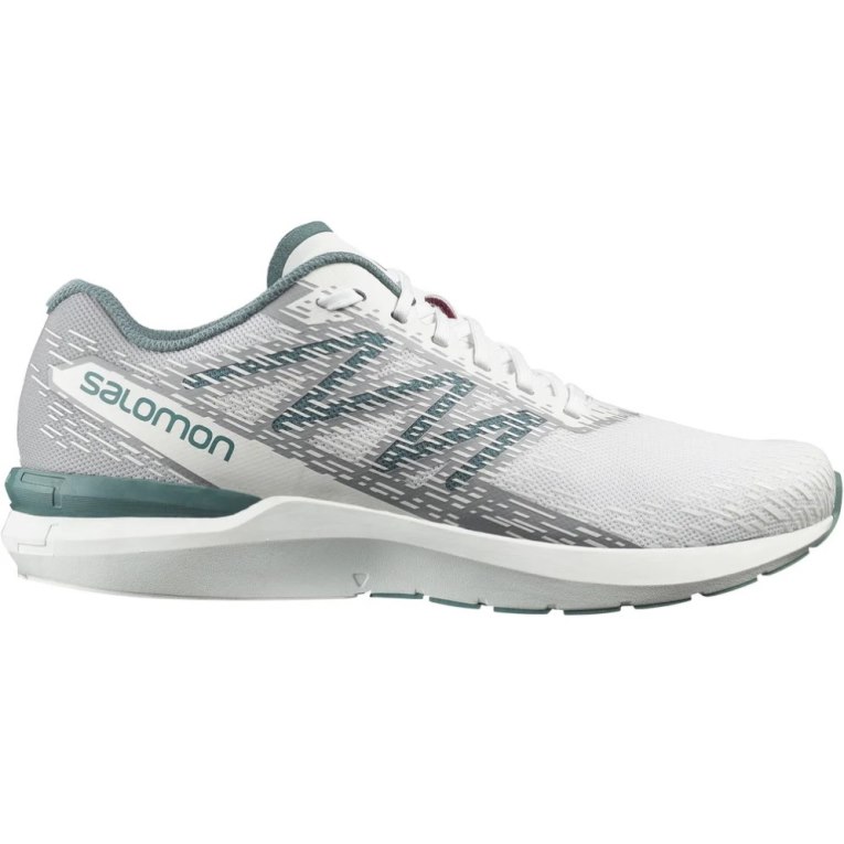 White / Grey Salomon Sonic 5 Balance Men\'s Running Shoes | IE FJ5430